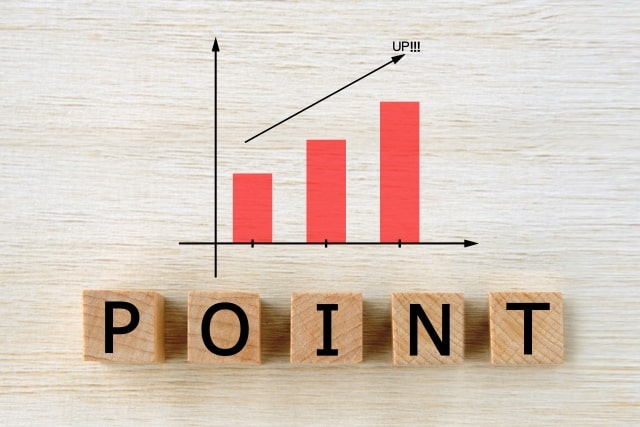 ポイントが貯まる