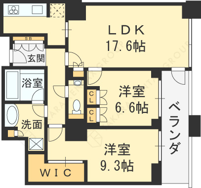 グランフロント大阪オーナーズタワー2LDK77.06㎡