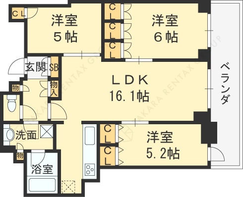 3LDK図面