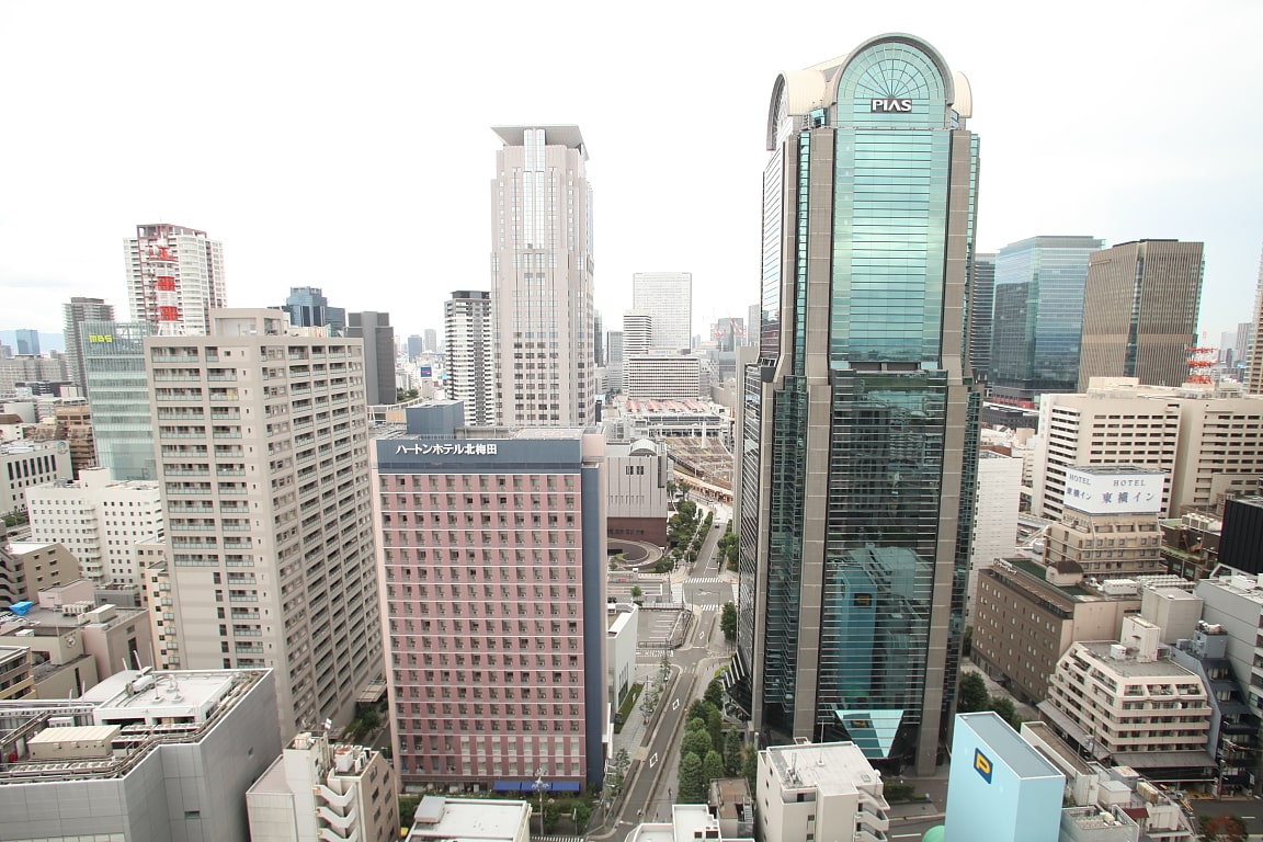 ブランズタワー梅田North バルコニーからの景色
