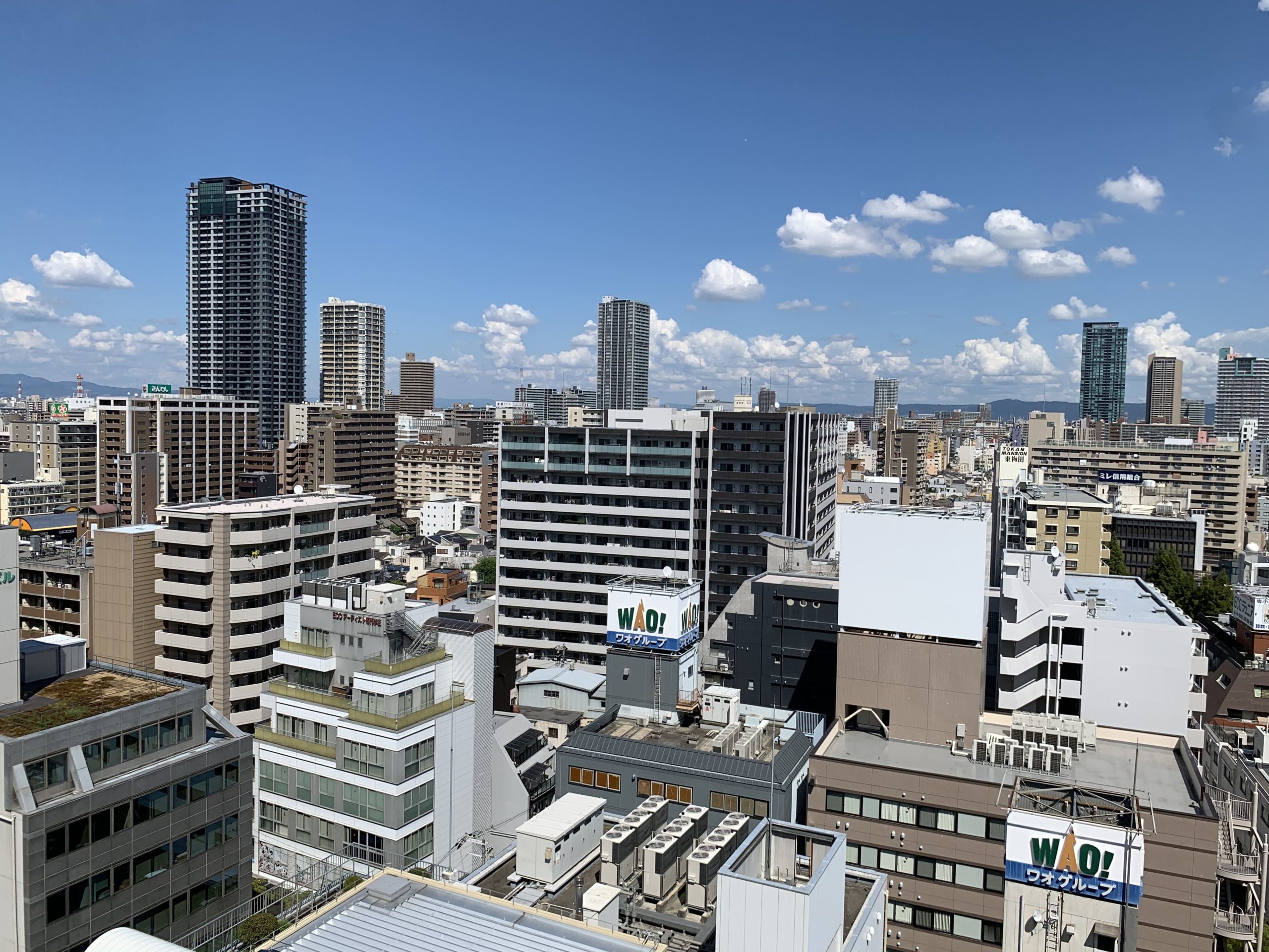 プレミスト梅田NORTH バルコニーからの景色