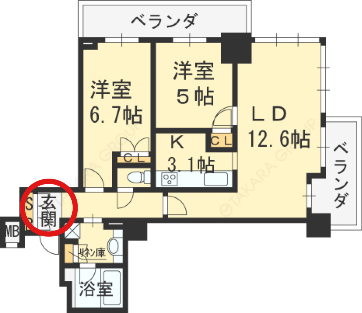 アデニウムタワー間取り