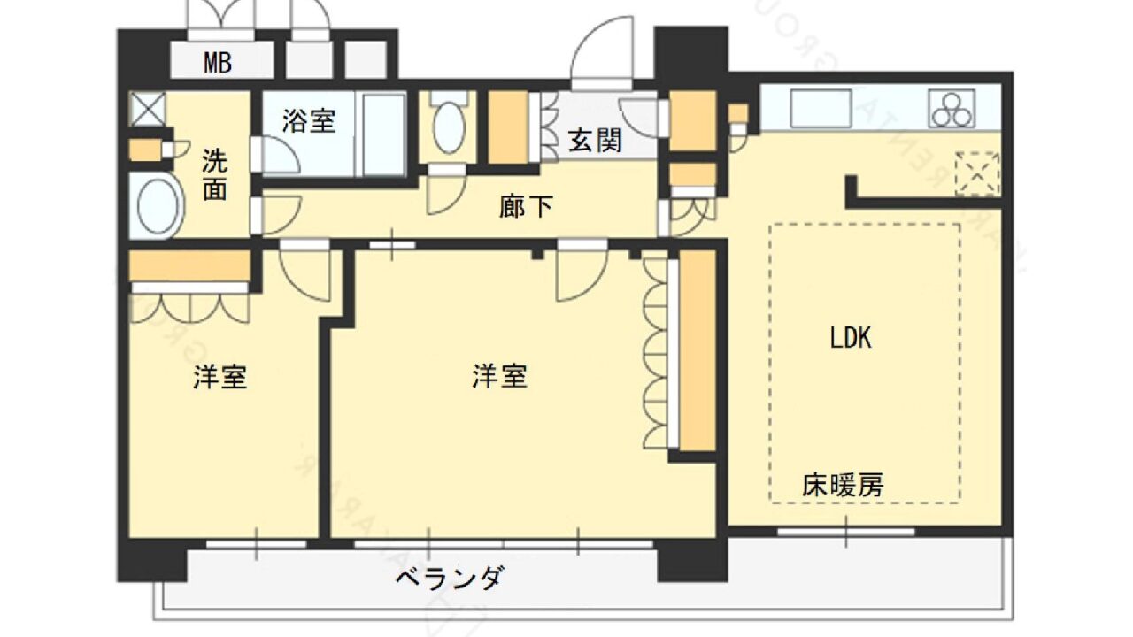 ローレルタワー梅田間取り
