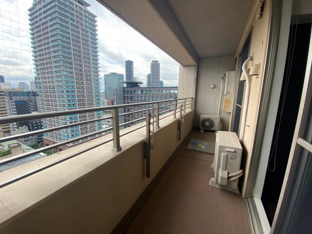 イトーピア西天満ソアーズタワー2LDKのベランダ