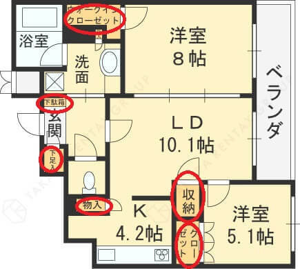 収納