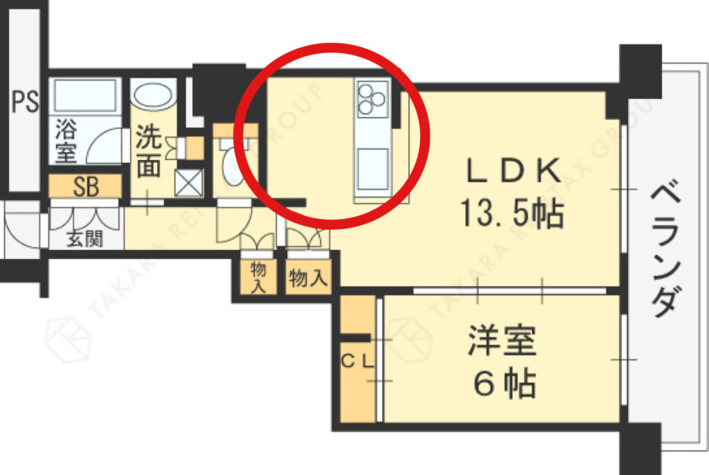 ジオタワー南森町間取り