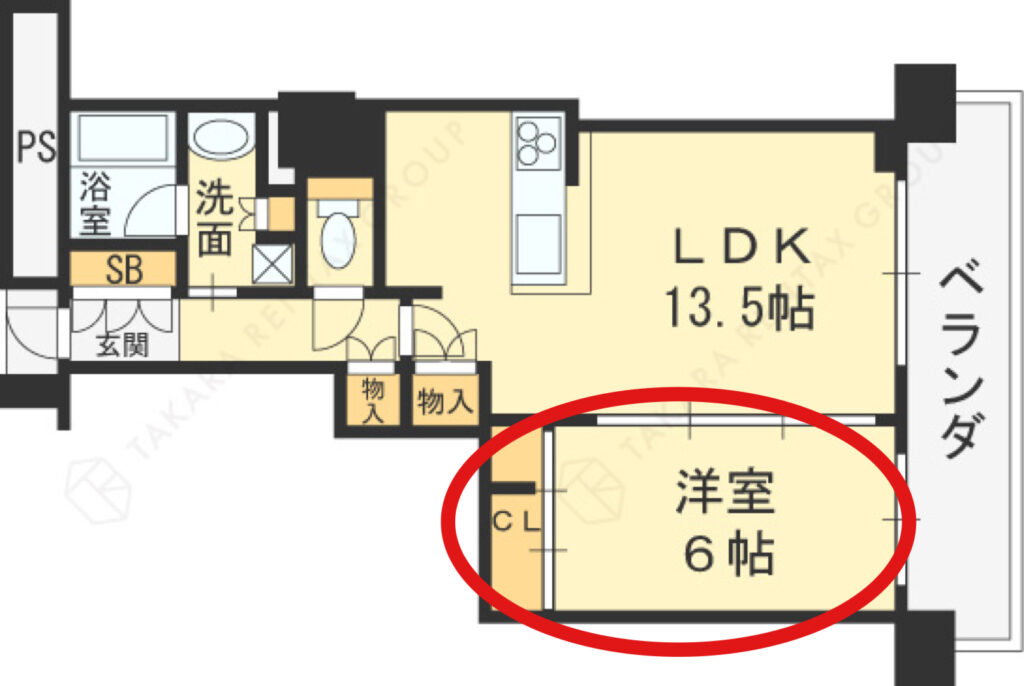 ジオタワー南森町間取り
