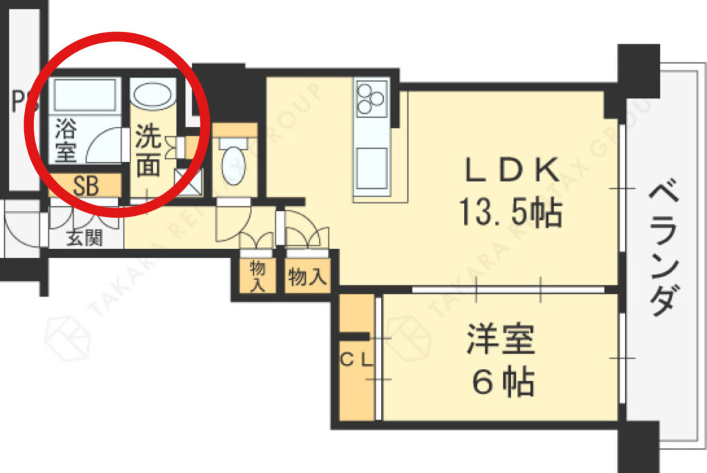 ジオタワー南森町間取り