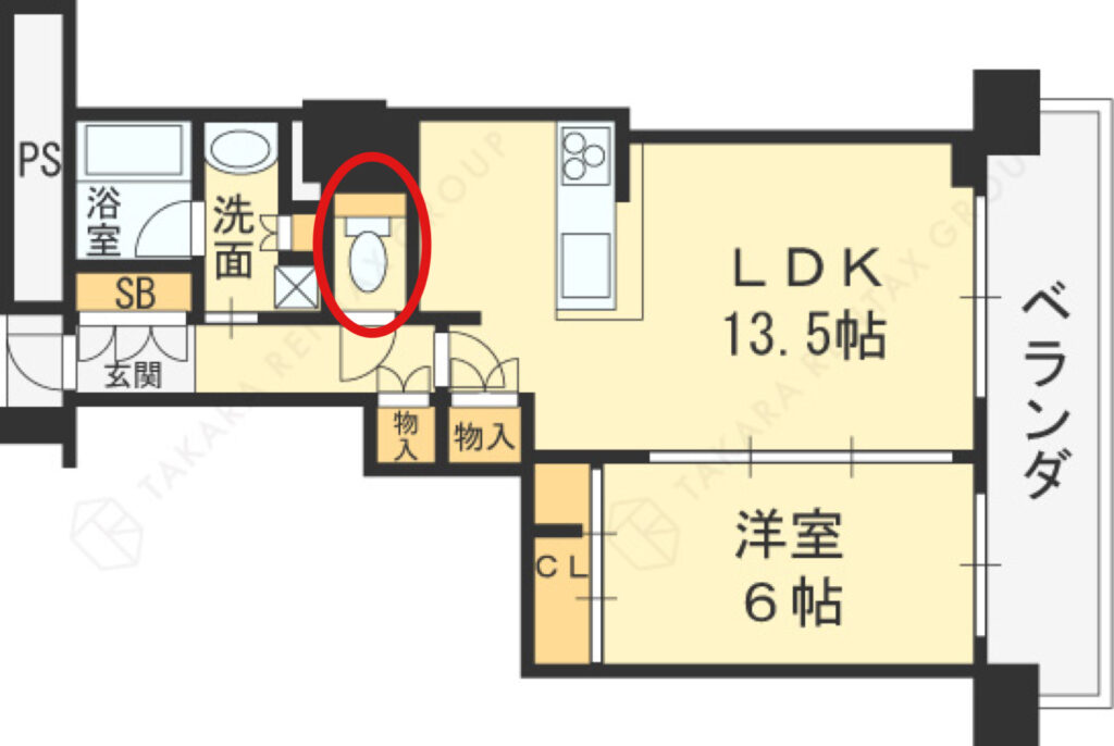 ジオタワー南森町間取り