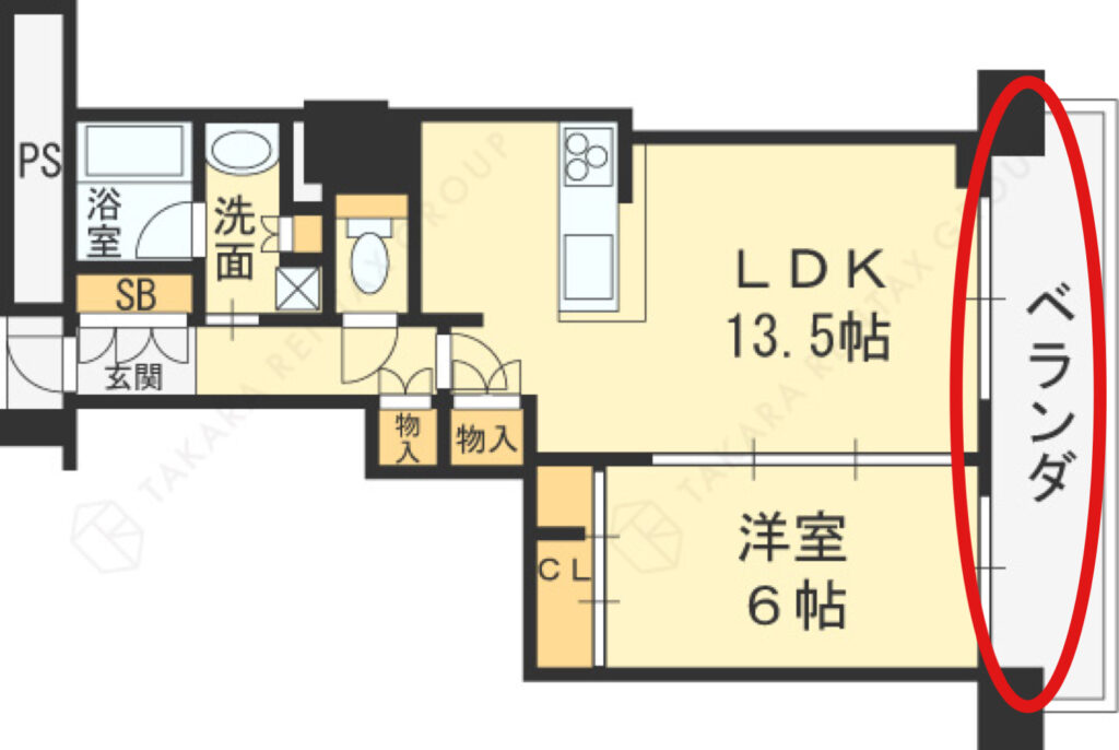 ジオタワー南森町間取り